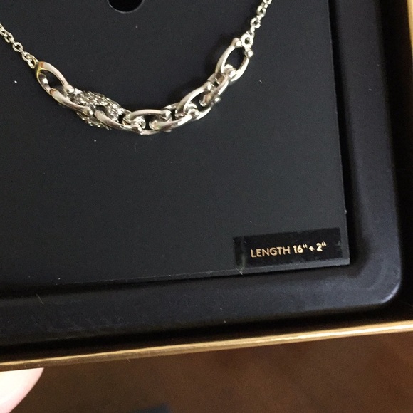 BOXED Coach Signature Link Necklace - Picture 4 of 6